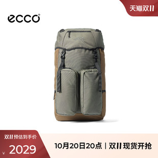 ECCO爱步包包女 户外防泼水大容量多口袋双肩包 背包EW263B002G