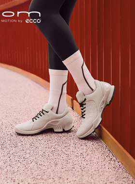 ECCO爱步休闲鞋女 新款真皮透气老爹鞋运动鞋 健步BIOM C W800463