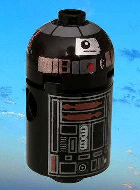 乐购建构星球大战季节性R2-Q5 603716圆形砖2x2圆顶55439 55440