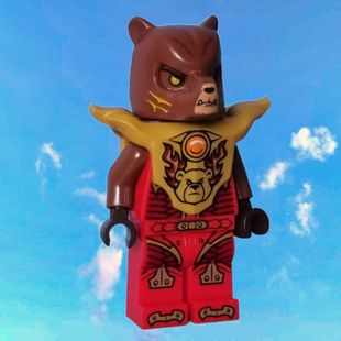 乐购搭建维克熊的变形机甲战熊气功传奇神兽70225人仔533973配件