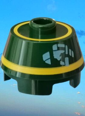 乐购建构积木终收藏星球大战深绿色R1机器人砖圆形2x2带坡度18093