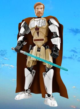 乐购建构 欧比旺克诺比75109胸饰背心腰带23181大人物头像21939