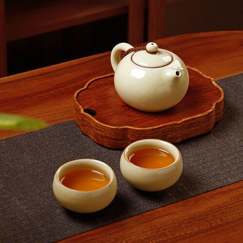 黄汝旅行功夫茶具一壶两杯便携式户外旅游露营定制轻奢泡茶小套装