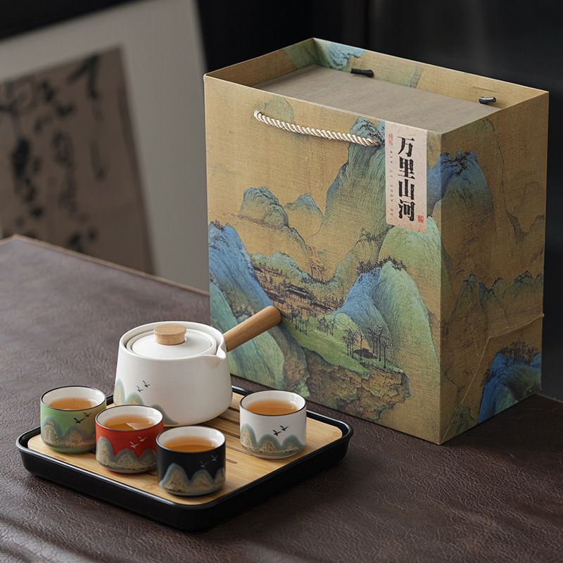 泡自动功夫茶具套装送老师父亲爸爸生日礼物实用乔迁伴手礼品