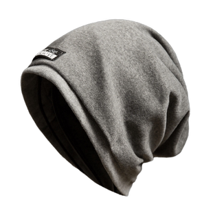 帽子男士潮牌2025新款保暖百搭光头帽围脖两用包头套头堆堆冷帽男