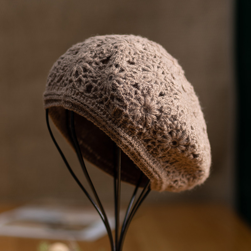 贝雷帽女秋冬网红圆脸适合的显脸小时尚洋气好看的女款针织帽子冬,服饰配件/皮带/帽子/围巾,帽子,淘宝优惠券,粉丝福利购,淘宝优惠卷