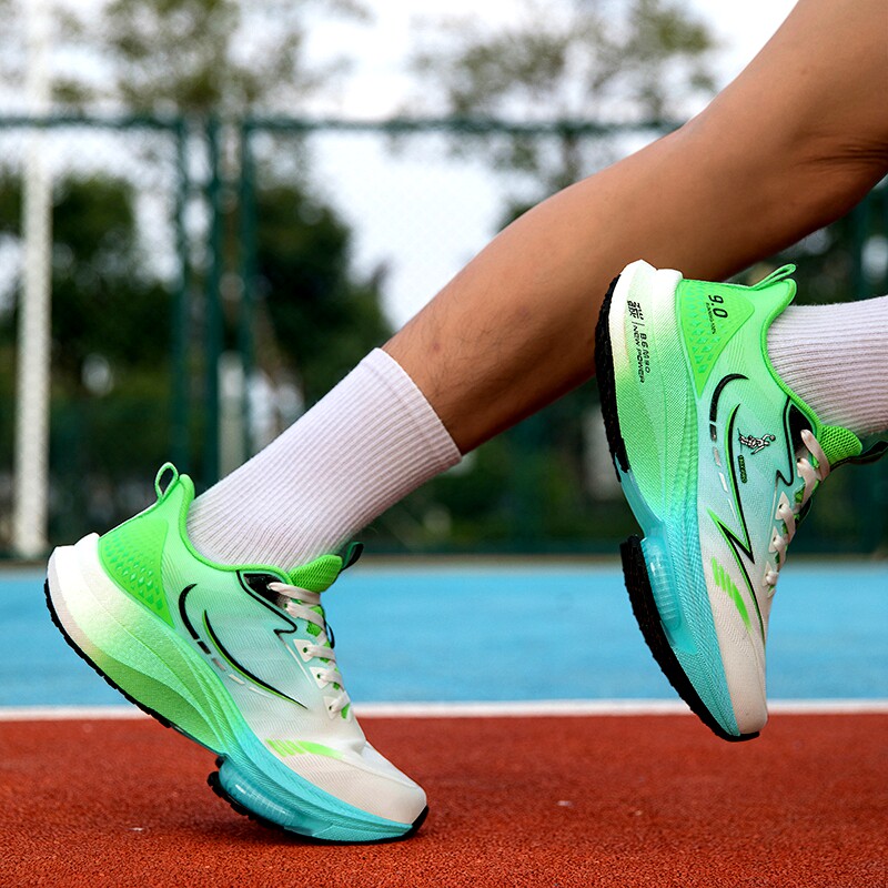 气垫男鞋春季运动鞋男款2026新款网面透气软底超轻减震跑步鞋网面