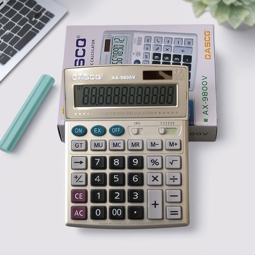 GASCQ嘉仕球AX-9800V12位计算器