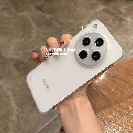 超薄半包边散热无边框适用OPPOFindx8手机壳X8Pro半透X7Ultra裸机感Reno12/11高档10/9Pro硬壳x6/x5简约男女+