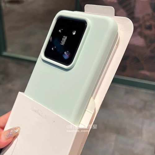 小米14pro液态硅胶INS曼波绿女