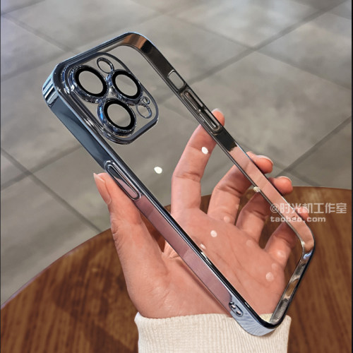 华为全系列高级感电镀透明软胶壳