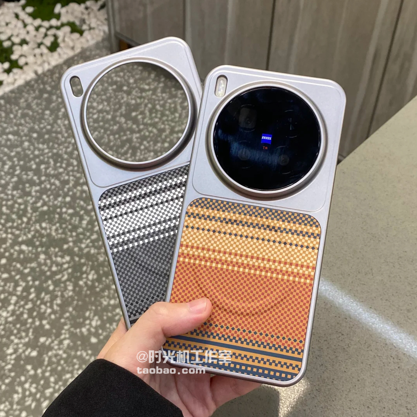 适用vivoX300凯夫拉纹理强磁吸壳