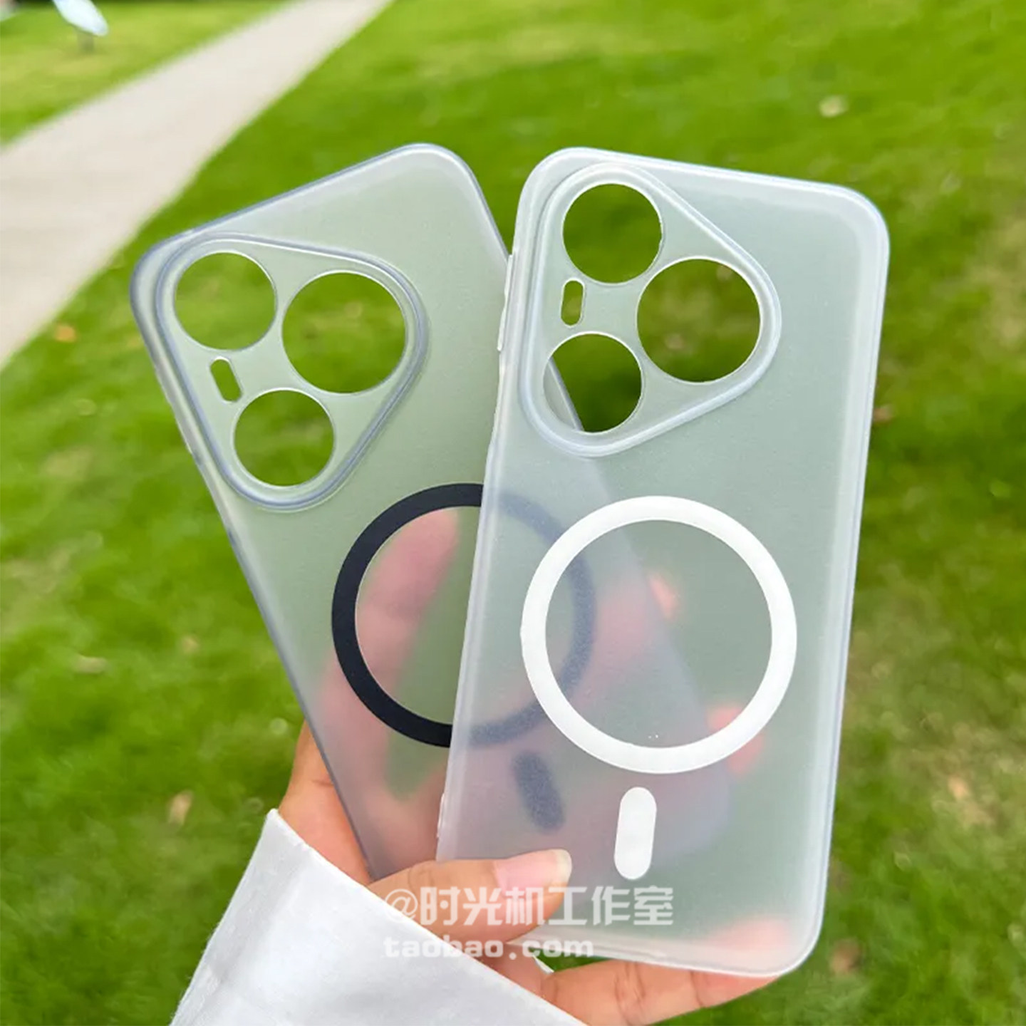 冰雾微磨砂透明磁吸壳适用华为Pura90Pro手机壳P90promax黑白Mate80/70air防指纹60/50e软tpu套40E简约风男女