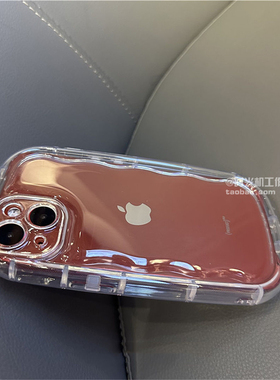 椭圆形气囊壳适用iPhone16pro手机壳苹果15/14promax保护套13/12mini透明软胶11加厚防摔xs/xr全包7男女8plus