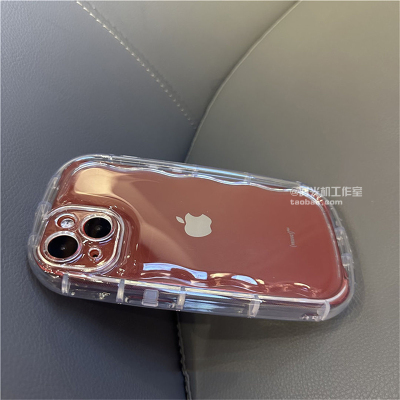 iPhone16苹果15椭圆气囊透明软