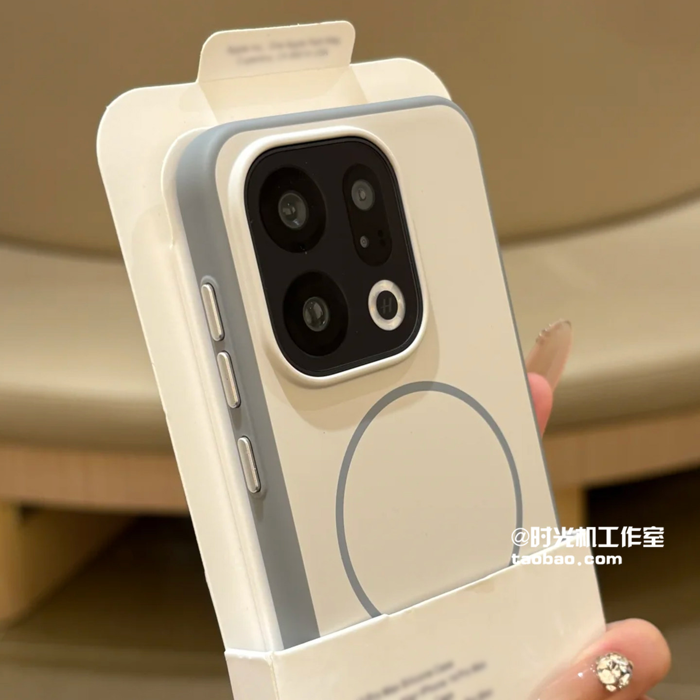 适用OPPOFindx9肤感白月光磁吸壳