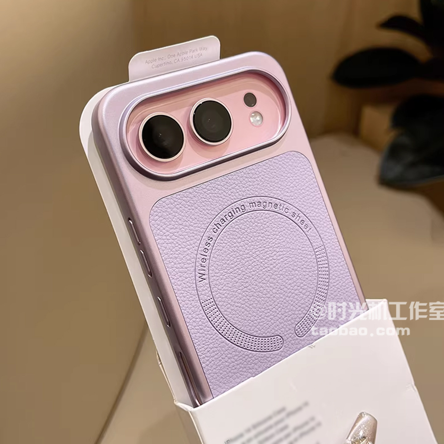 颗粒磨砂荔枝纹磁吸壳适用荣耀500手机壳500Pro保护套Magic8pro防滑抗指纹电镀银边大孔皮质素皮纹小香风男女