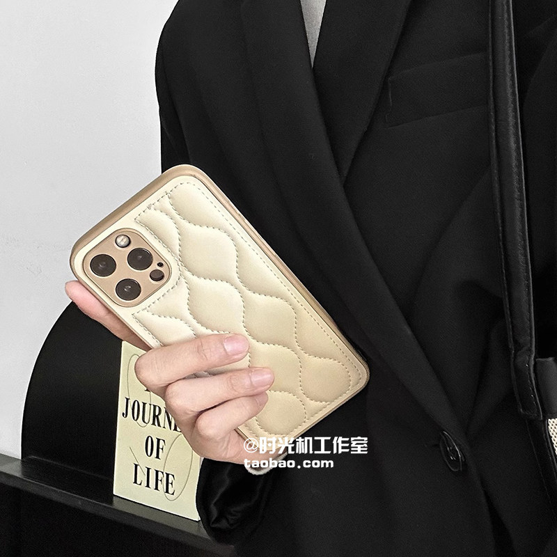秋冬奶咖色羽绒服华为系列皮质