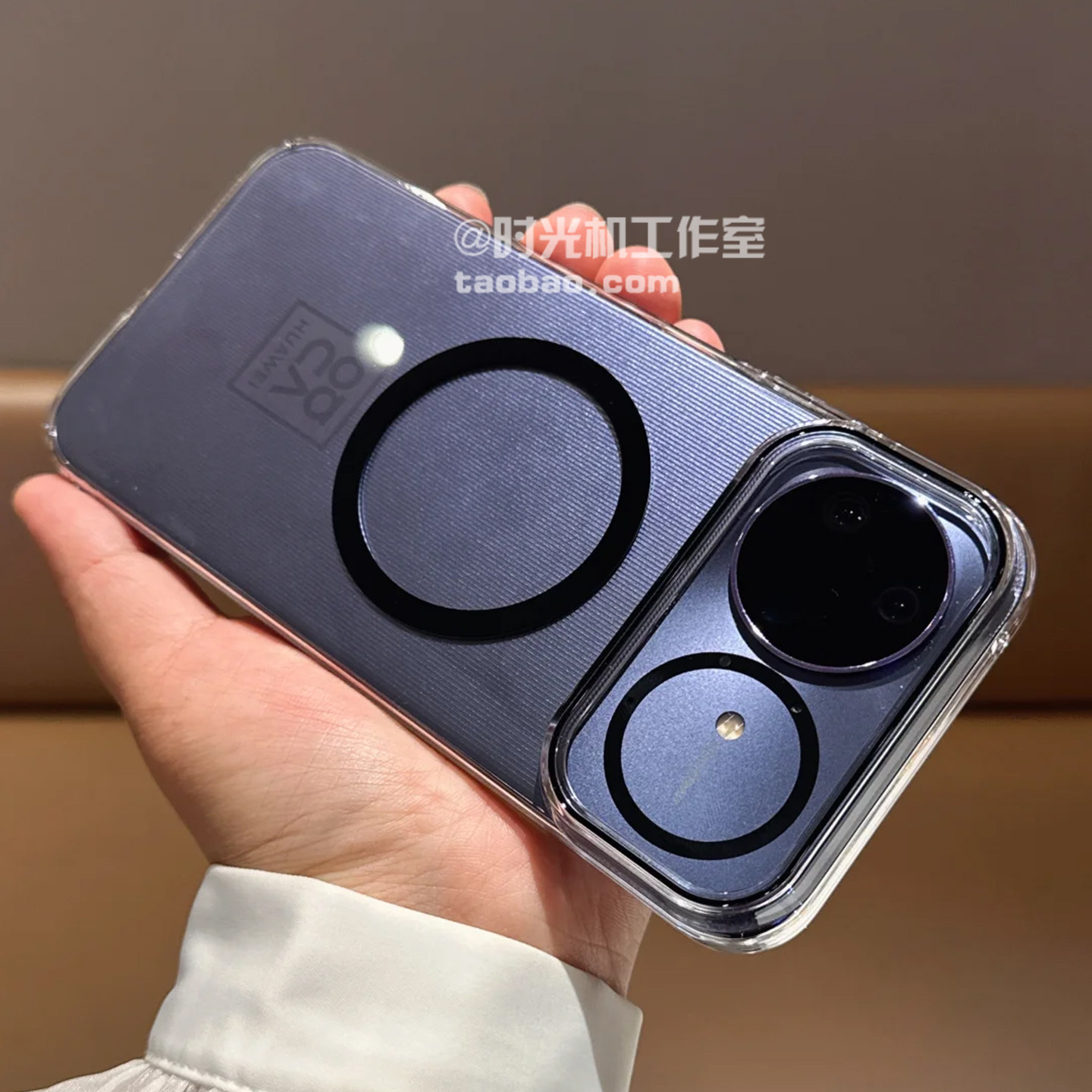 高透Magsafe磁吸壳适用华为Nova15Ultra手机壳Mate80Promax光面Pura70Ultra圆圈无线充电荣耀500硬400男女14p