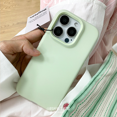 华为Pura70液态硅胶小众曼波绿女