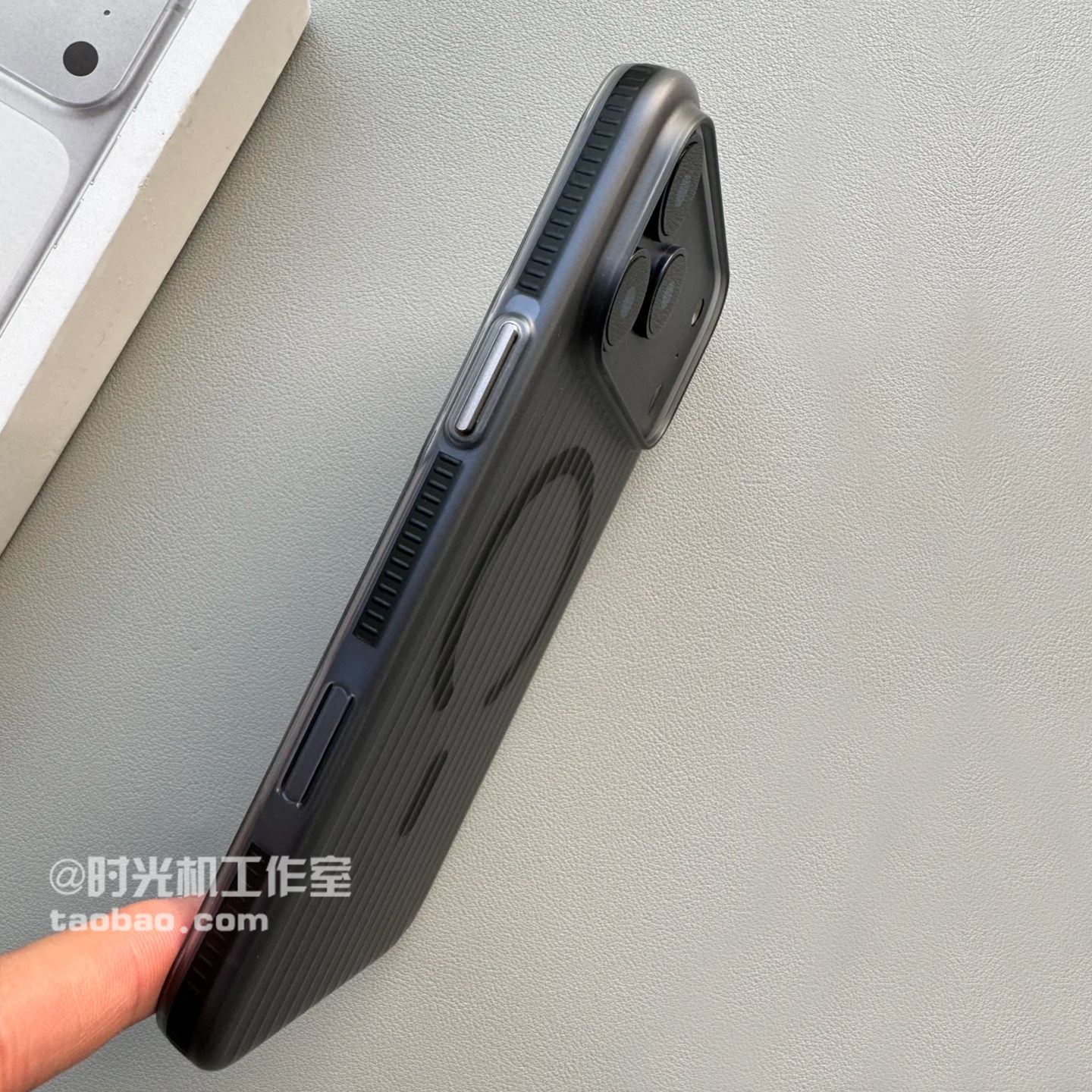 冰雾磨砂防滑边框适用红米K90手机壳K90Promax透明竖条纹瓦楞磁吸壳K80至尊版K70高级感小米17/15Ultra男女14