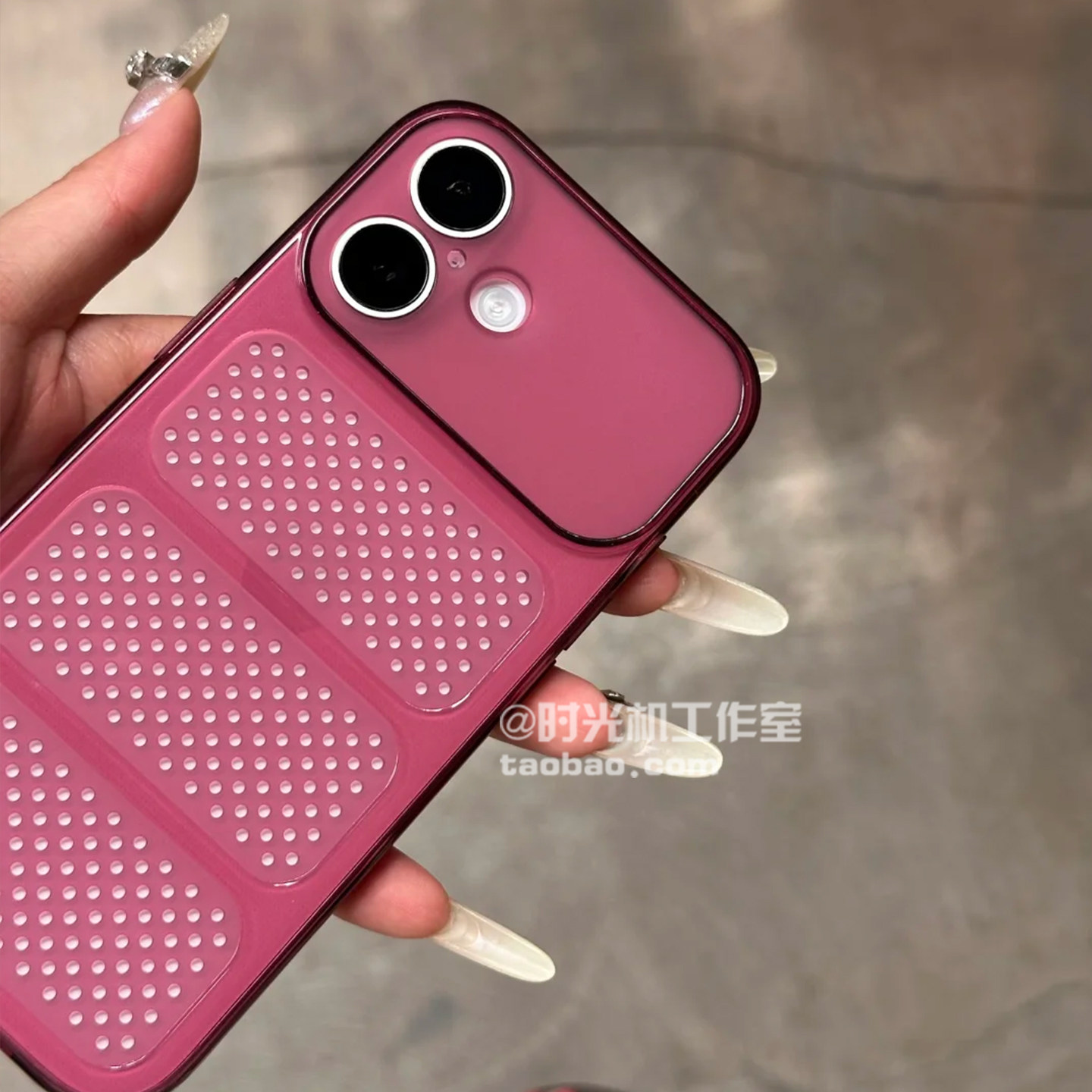 适用iPhone17Pro散热网洞透明软