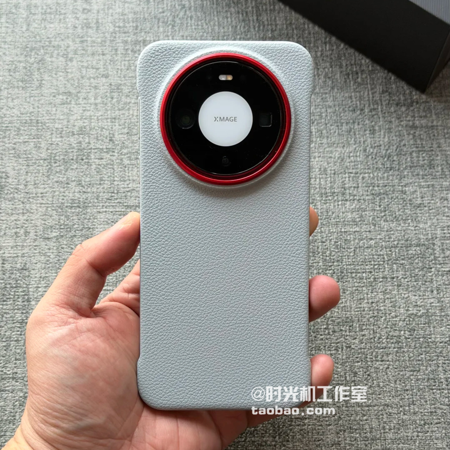 钛灰颗粒感荔枝纹无边框适用华为Mate80手机壳Promax纯色70Air高级感60rs抗指纹Nova14男女半包边Pura70pro+