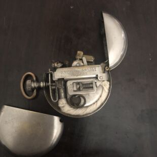 稀少款1910年奥地利产Emil古董打火机二用机煤油打火机火绒打火机