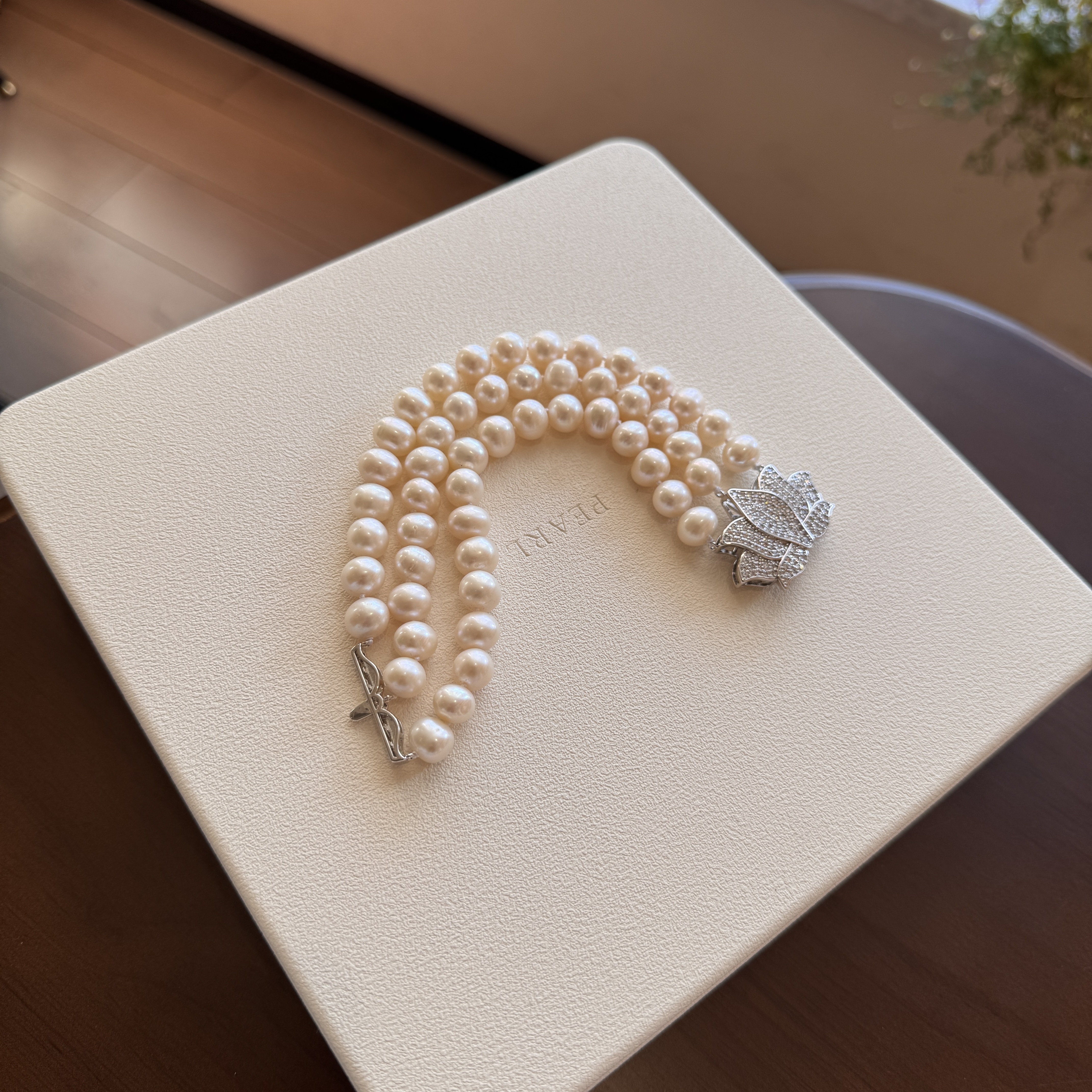 天然珍珠多层手链高级感百搭手饰