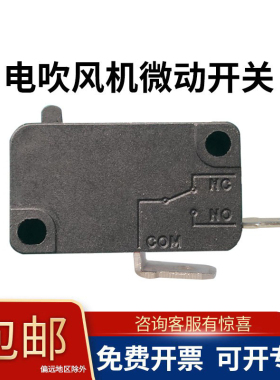 乐清电吹风机行程限位开关风筒洗衣机2脚16A空气炸锅微动开关配件