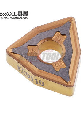 肯纳/KENNAMETAL数控车刀片WNMG080408FW KC9110刀尖R0.8