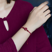 2026年红绳手链女朱砂本命佛十二生肖男手串转运珠守护神礼物饰品