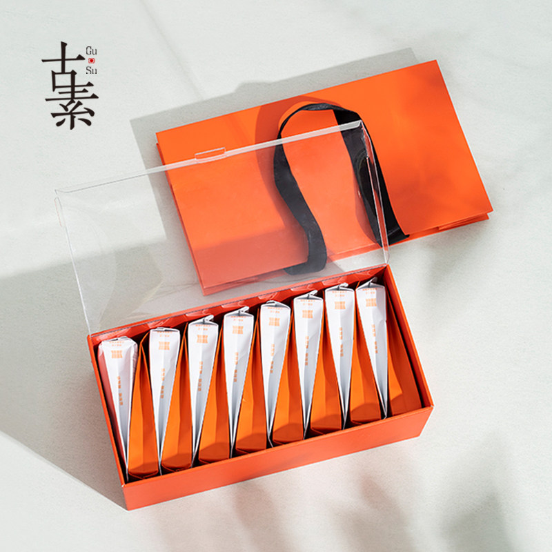 茶叶包装盒岩茶泡袋三角包空礼盒新款红茶方块泡袋伴手礼包装定制