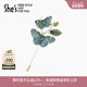 shes茜子原创斑斓蝶梦刺绣蝴蝶胸针国风高档胸花别针送长辈礼物