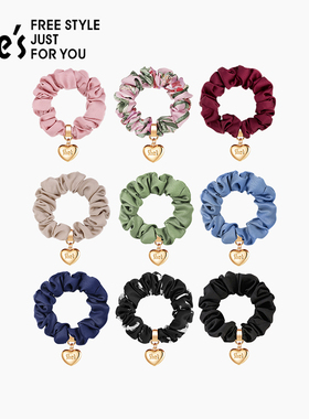 shes茜子发饰心形丸子头发圈大肠圈女头花头绳大肠发圈头花发绳