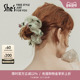shes茜子卢梭假日手工刺绣花朵欧根纱盘发圈马尾发绳头花发饰头饰
