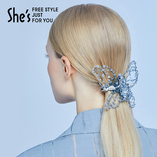 Veryshes凝露高级感璀璨蝴蝶横夹