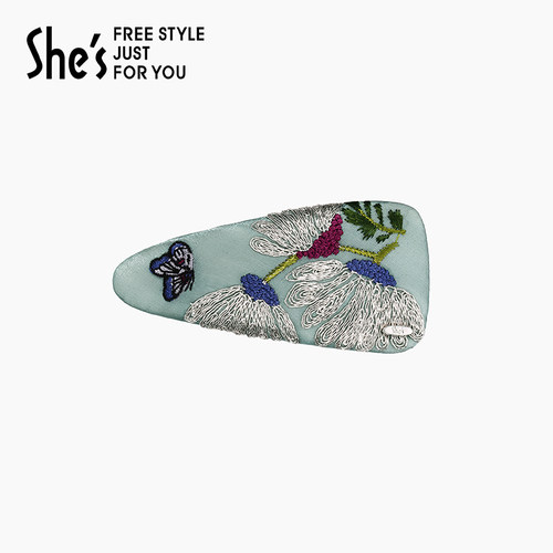 shes茜子刺绣蝴蝶浪漫花卉BB夹