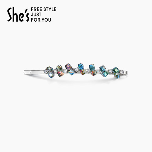 shes茜子手工编织工艺水晶边夹