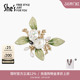 shes茜子巴比耶艾沫繁星清新滴油珍珠花朵高档胸针胸花别针配饰品