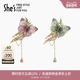 shes茜子自然复刻原创国风刺绣蝴蝶胸针轻奢小众设计感胸花别针女