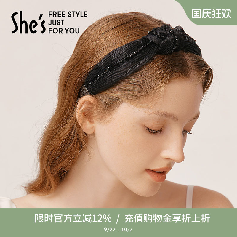 shes经典欧根纱工艺浪漫风发箍