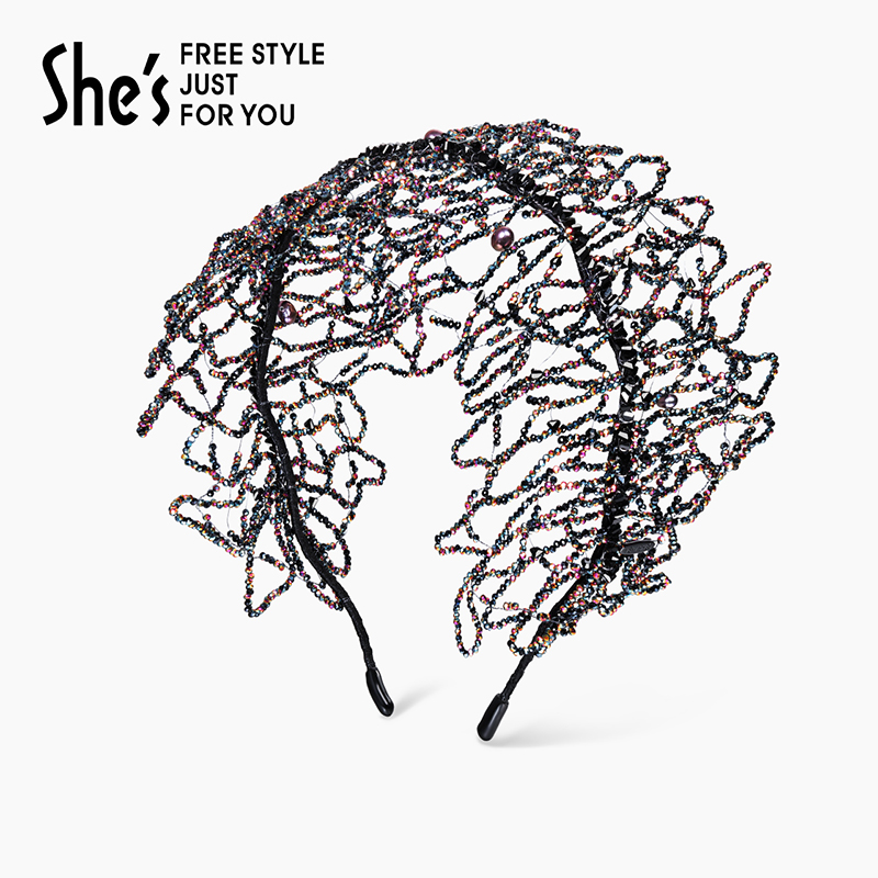 shes茜子流光织影手工编织发箍