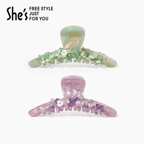 shes茜子璀璨晶石手工穿织大号抓