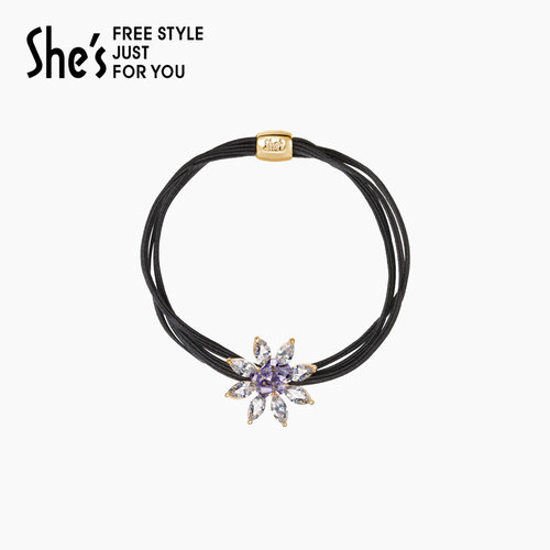 shes茜子莫奈花园睡莲花朵发绳