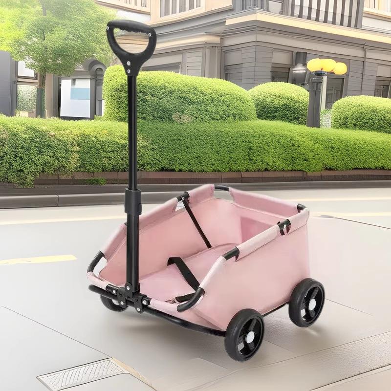 小型宠物推车狗狗猫咪手拉车轻便折叠狗狗外出小推车家用购物拉车