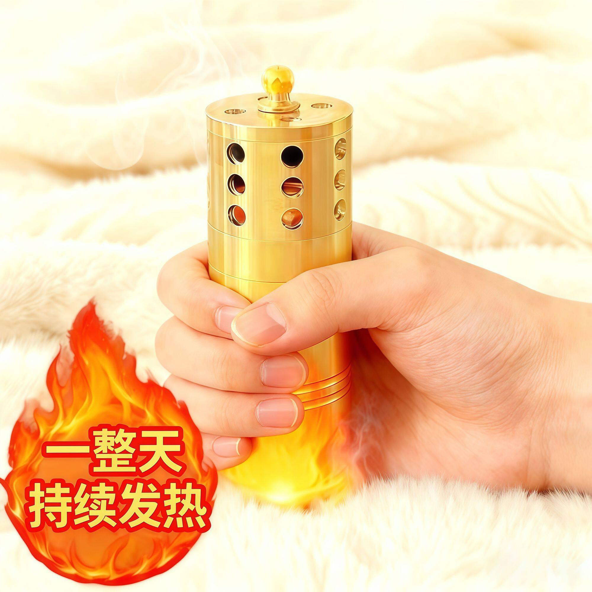 正品黄铜怀炉暖手炉手工自制取暖客厅玄关摆件礼品
