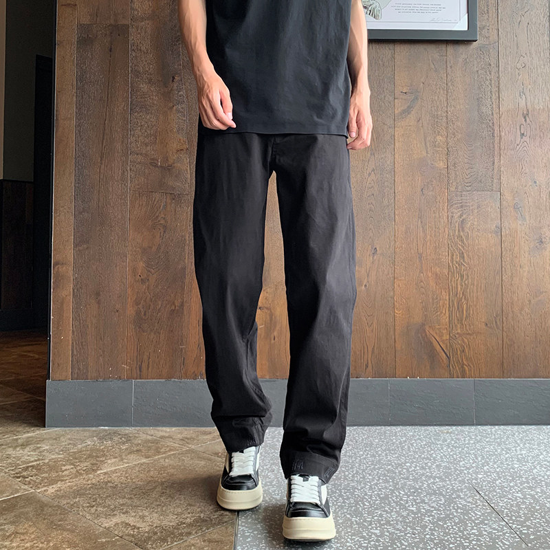 抖音美式可调节水洗破坏耐磨直筒做旧休闲裤男高街K1006P65，男装休闲裤，星座1102