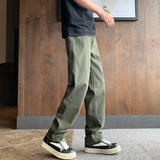 抖音美式可调节水洗破坏耐磨直筒做旧休闲裤男高街K1006P65，男装休闲裤，星座1102