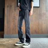 秋冬主推美式高街痞帅cleanfit弹力微宽松直筒牛仔裤男潮6605P55，男装牛仔裤，星座1102